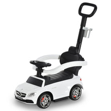 Load image into Gallery viewer, Toddlers Licensed Mercedes-Benz Ride On Stroller White