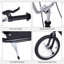 Load image into Gallery viewer, 16" Tyre Steel Push Scooter Black