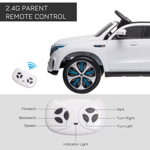 Load image into Gallery viewer, Benz EQC 400 12V Kids Electric Ride On Car - White