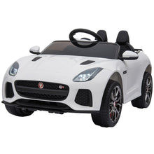 Load image into Gallery viewer, Jaguar F-type Licensed 6V Rechargeable Battery Ride On Car - White