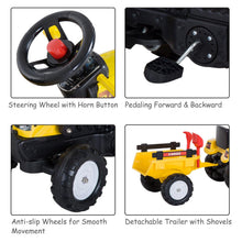 Load image into Gallery viewer, Kids Pedal Go Kart Excavator-Yellow