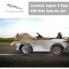 Load image into Gallery viewer, Jaguar F-type Licensed 6V Rechargeable Battery Ride On Car - White