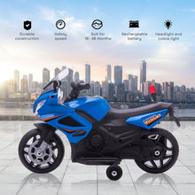 Load image into Gallery viewer, Kids 6V Electric Pedal Motorcycle Ride-On Toy Battery 18-48 months Blue