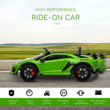 Load image into Gallery viewer, Lamborghini SVJ 12V Electric Ride on Car - Green