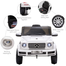 Load image into Gallery viewer, Mercedes Benz G500 12V Kids Electric Ride On Car - White