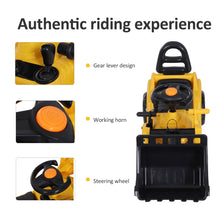 Load image into Gallery viewer, Ride-On Bulldozer Digger Tractor Pulling Cart Pretend Play Construction Truck