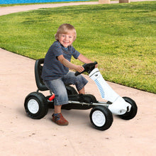Load image into Gallery viewer, Pedal Go Kart W/Rubber Wheels-White/Black