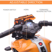 Load image into Gallery viewer, Kids 6V Electric Pedal Motorcycle Ride-On Toy Battery 18 - 48 months Orange