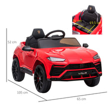 Load image into Gallery viewer, Lamborghini Urus 12V Kids Electric Ride On Car - RED

