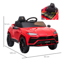 Load image into Gallery viewer, Lamborghini Urus 12V Kids Electric Ride On Car - RED