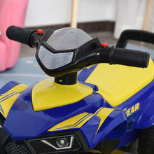 Load image into Gallery viewer, Toddlers Sound Effect Quad Bike Walker - Yellow/Blue