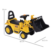 Load image into Gallery viewer, Ride-On Bulldozer Digger Tractor Pulling Cart Pretend Play Construction Truck