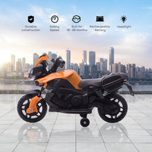 Load image into Gallery viewer, Kids 6V Electric Pedal Motorcycle Ride-On Toy Battery 18 - 48 months Orange