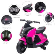 Load image into Gallery viewer, Kids Electric Motorcycle Ride-On Toy 6V Battery Powered for 2-4 Years Old Pink