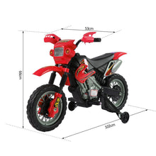 Load image into Gallery viewer, Children's Electric Ride-On Motorbike 6V with Effects Red