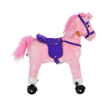 Load image into Gallery viewer, Rocking Horse with Rolling Wheels & Sound-Pink