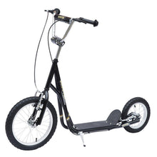 Load image into Gallery viewer, Adult Teen Push Scooter Kids Bike Bicycle Ride On Alloy Wheel Pneumatic 12" Tyres-Black
