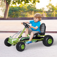 Load image into Gallery viewer, Kids Pedal Go Kart W/Adjustable Seat-Green