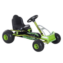 Load image into Gallery viewer, Kids Pedal Go Kart W/Adjustable Seat-Green