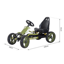 Load image into Gallery viewer, Kids Pedal Go Kart W/Hand Brake-Green