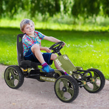 Load image into Gallery viewer, Kids Pedal Go Kart W/Hand Brake-Green
