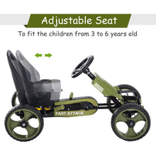 Load image into Gallery viewer, Kids Pedal Go Kart W/Hand Brake-Green