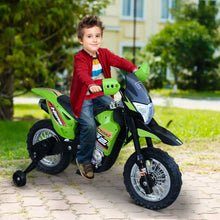 Load image into Gallery viewer, Childrens Motorbike Ride On Car Electric 6V Battery Kids Toy 4-Wheel in Green