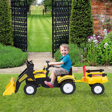 Load image into Gallery viewer, Kids Pedal Go Kart Excavator-Yellow
