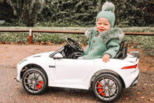 Load image into Gallery viewer, Jaguar F-type Licensed 6V Rechargeable Battery Ride On Car - White