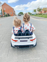 Load image into Gallery viewer, Jaguar F-type Licensed 6V Rechargeable Battery Ride On Car - White