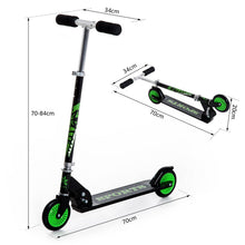 Load image into Gallery viewer, Adjustable Aluminium Kids Scooter-Green