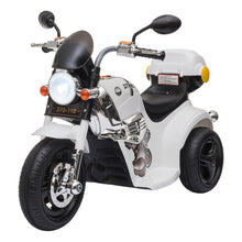 Load image into Gallery viewer, Kids 6V Battery PP Motorcycle Ride On Trike White