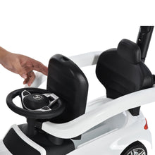 Load image into Gallery viewer, Toddlers Licensed Mercedes-Benz Ride On Stroller White
