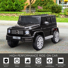 Load image into Gallery viewer, Mercedes Benz G500 12V Kids Electric Ride On Car - Black
