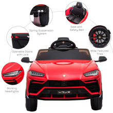 Load image into Gallery viewer, Lamborghini Urus 12V Kids Electric Ride On Car - RED
