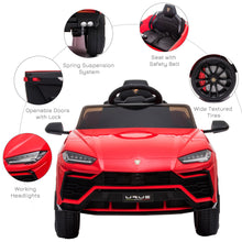Load image into Gallery viewer, Lamborghini Urus 12V Kids Electric Ride On Car - RED