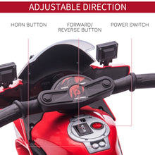 Load image into Gallery viewer, Kids 6V Electric Pedal Motorcycle Ride-On Toy Battery 18-48 months Red