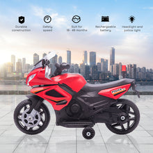 Load image into Gallery viewer, Kids 6V Electric Pedal Motorcycle Ride-On Toy Battery 18-48 months Red