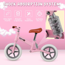 Load image into Gallery viewer, Toddler Balance Bike No Pedal Walk Training Pink