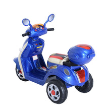 Load image into Gallery viewer, Electric Ride-On Motorbike w/ Lights Blue