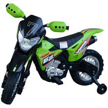 Load image into Gallery viewer, Childrens Motorbike Ride On Car Electric 6V Battery Kids Toy 4-Wheel in Green