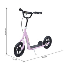 Load image into Gallery viewer, 12" Tyres Teen Push Stunt Bicycle Ride On Scooter-Pink
