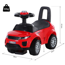 Load image into Gallery viewer, Toddler 3-in-1 Ride-On Car Kids Car Walker Stroller Push-Along with Horn Wheel & Under Seat Storage Red