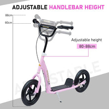 Load image into Gallery viewer, 12" Tyres Teen Push Stunt Bicycle Ride On Scooter-Pink