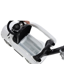 Load image into Gallery viewer, Toddlers Licensed Mercedes-Benz Ride On Stroller White