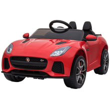 Load image into Gallery viewer, Jaguar F-type Licensed 6V Rechargeable Battery Ride On Car - RED