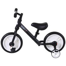 Load image into Gallery viewer, Toddlers Removable Stabiliser Balance Bike Black