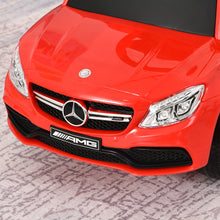 Load image into Gallery viewer, Toddlers Licensed Mercedes-Benz Ride On Stroller Red
