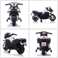 Load image into Gallery viewer, Kids 6V Electric Pedal Motorcycle Ride-On Toy Battery 18 - 48 months White
