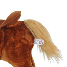 Load image into Gallery viewer, Kids Rocking Horse with Rolling Wheels and Sound-Brown